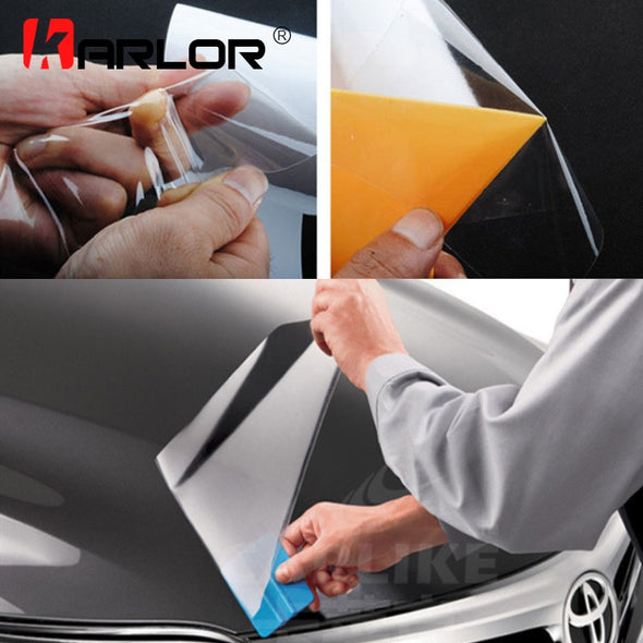 15cm x 1/2/3/5M Rhino Skin Sticker Clear Transparence Film For Car Bumper Hood Paint Protection Film Vinyl Decals Car Accesories