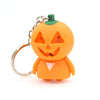 Horror Halloween Keychain Pumpkin Ghost LED Light Key Chain Sound Car Key Ring Holder Bag Pendant Decoration Gift accesories