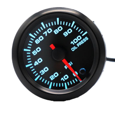 B4086 0-100PSI 7 Color LED Backlight 12V Car Oil Pressure Gauge with Sensor car accesories